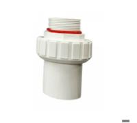 Raccord Union Joint Mixte PVC à Visser et à Coller, Embout Fileté 1.5 Pouce pour Pompe Filtre à Sable de Piscine