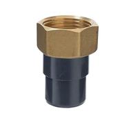 Raccord union PVC pression noir droit F 1"1/2 Mâle Ø 40 mm Girpi