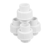 Raccord Union Sch40 4 Pièces PVC pour Eau Blanc et Drainage | Connexion Démontable, Entretien Facilité, Résistance aux Chocs, Usage Intérieur et Arrosage Enterré