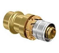 Raccord Uponor S-Press PLUS 1090678 16 x 15 mm, acier inoxydable/ CU V