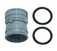 raccord Vaillant 0020077525 DN 60, pour tuyau d'échappement flexible, PP
