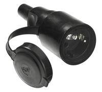 Bachmann 919.177 Fiche électrique femelle avec terre caoutchouc, silicone 250 V noir IP44