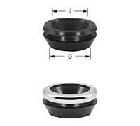 Raccord WC ASW Stedo 170048 Ø 55 mm, tube 28-32 mm, noir