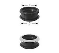 Raccord WC ASW Stedo 170147 Ø 55 mm, tube 45 mm, noir