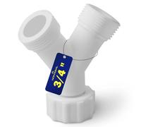Raccord Y avec Fileté Ø 3/4" pour Raccorder Tuyau Alimentation Machine a Laver et Lave Vaisselle à la Même Arrivée D'eau - MONTERAL