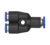 Raccord Y « Blue » Mini » pour tuyau extérieur Ø 4/3 mm, pression max. 10 bars, plastique/laiton.