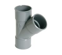 Té femelle-femelle PVC simple Ø 100 à 45° NICOLL