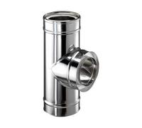 Raccordement conduit de fumée 90° - double paroi - Schiedel ICS 150 mm