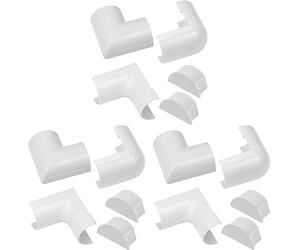 Raccords à Clipser pour D-Line goulotte moulure Maxi | Joindre Plusieurs goulottes de 50x25mm | Multipack de 5 pièces raccords de goulotte électrique | Blanc (Lot de 3)