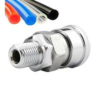 Raccords à connexion rapide pour outils pneumatiques - Outil pneumatique industriel de type C connecteur de tuyau d'air pivotant, connecteur pneumatique à dégagement rapide, prise mâle et femelle