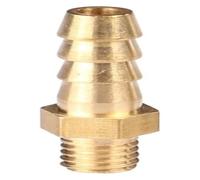 Raccords cannelés en laiton, 5 pièces, 2,5 mm, 3 mm, 4 mm, 5 mm, 6 mm, 8 mm, 10 mm de diamètre extérieur, filetage mâle métrique M3 M4 M5 M6 M8, adaptateur de connecteur de raccord de tuyau en laiton(