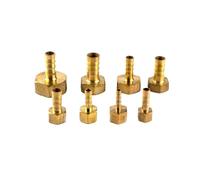 Raccords cannelés en laiton pour tuyaux, Pack Of 2 Brass Pneumatic Pagoda Hose Barb Connector Female NPT Thread Multiple Sizes(1,16mm)