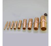 Raccords cannelés en laiton pour tuyaux, Raccord de tuyau droit en laiton à barbillons égaux, adaptateur de connecteur eau-gaz 3-25 mm(4mm-4mm)