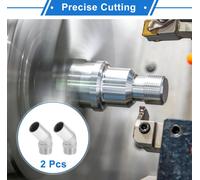 Raccords Coudés À 45 Degrés En Acier Inoxydable 304 Pour Tuyau À Barbe De 1,3" Od 1" Bspt Pour Air, Eau, Huile, Gaz, Carburant 2 Pièces Ton Argent