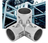 Raccords coudés en T à 90 degrés en acier inoxydable 316 pour mains courantes marines offrant des raccords de tuyaux robustes adaptés au génie maritime et civil (32 mm)