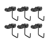 Raccords D'arrimage en Acier au Carbone, 6 Pièces, Robustes, Adaptés aux Crochets de Piste, pour Lit de Camion, Remorque, Pick-up, RV, ATV, Contrôle du Fret