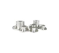 Raccords d'axe d'arbre, 3mm 3.17mm 4mm 5mm 6mm 6.35mm 7mm 8mm 10mm 11mm 12mm 14mm Accouplement à bride rigide Guide Coupleur d'arbre Connecteur de moteur 1 pièces(8mm)