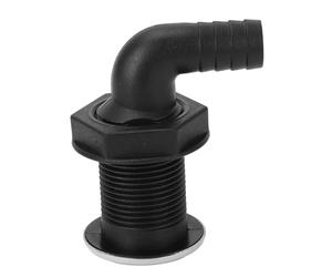 Raccords de Coque de Bateau, Bouchon de Vidange Marin Réglable et étanche, pour Tableau Arrière de Bateau, Yacht, Nylon 3/4 Pouces 20mm, adapté pour (Tube à 90 degrés, Hauteur : 96 mm / 3,8