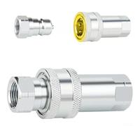 Raccords de coupleur hydraulique à connexion rapide NPT ISO7241-A avec capuchon anti-poussière pour construction agricole et bûche de style Pioneer (NPT1/2)