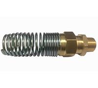 Raccords de frein à air génériques pour tube en caoutchouc, tuyau de 9,5 mm ID x filetage de tuyau mâle de 12,7 mm avec ressort (lot de 1).