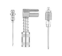 Raccords de graisse et astuces - Kit adaptateur de graisse en acier inoxydable - de graisse de précision - Adaptateur de pointe d'aiguille portable, mamelon de graisse durable pour machines