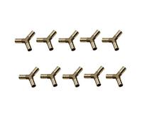 Raccords de jonction à embout cannelé en laiton, Épisseurs de tuyaux en laiton for Kit réparation d'air et carburant, 6-19mm, paquet 5 ou 10(Y-type Interface 6mm,10pcs)