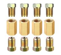 Raccords de ligne de frein 120 pièces raccords de frein en laiton inversé accessoires de tuyauterie connecteur Union Union 4 8 écrous adaptateur évasé raccord compression