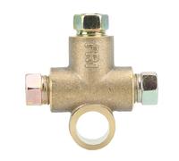 Raccords de Ligne de Frein Raccord De Frein En T À 3 Voies Avec Écrous Mâles, Court M10 3/16 Po, Tuyau 10 Mm Pour Voiture