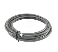 Raccords de Ligne de Frein Tuyau de frein tressé en acier inoxydable PTFE pour moto AN3, 5 m/lot, tuyau hydraulique en PTFE(PTFE silver)