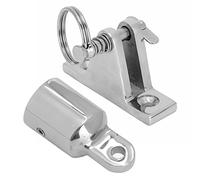 Raccords de Montage sur le Dessus Bimini Charnière de Pont en Acier Inoxydable 316 + Quincaillerie D'embout à œil de Tuyau Quincaillerie de Pont 22mm