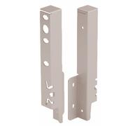 Hettich – Kit de raccords de paroi arrière ArciTech 186 mm argent gauche et droite 9150643