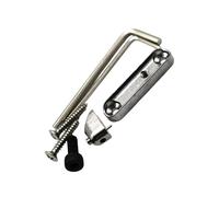 Raccords De Pont Et De Cordier De Guitare Électrique Sans Tête D'une Seule Pièce Chevalet De Guitare(Chrome)