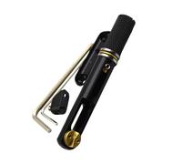 Raccords De Pont Et De Cordier De Guitare Électrique Sans Tête D'une Seule Pièce Chevalet De Guitare(Bk)