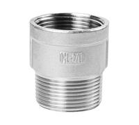 Raccords de raccordement de tuyaux à embout hexagonal droit mâle en acier inoxydable fileté 1/2", 1/8", 1/4", 3/8".(Male Female threaded,304_DN32)