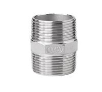 Raccords de raccordement de tuyaux à embout hexagonal droit mâle en acier inoxydable fileté 1/2", 1/8", 1/4", 3/8".(Hexagon male thread,304_DN10)