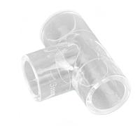 Raccords de régulateur de conduite d'air, diamètre 16 mm, coudes et tés droits en acrylique, accessoires for aquarium (lot de 5).(52.5 * 16mm)