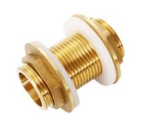 Raccords de réservoir d'eau en laiton filetage 3/4" mâle femelle Raccord de tuyauterie Écrou Juelter Adaptateur de tuyau de rechange Ajustement facile du tuyau