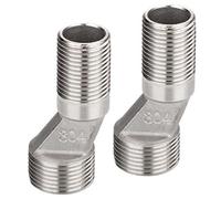 Raccords de robinet muraux en acier 50 mm/65 mm Adaptateur d'extension de robinet Adaptateur d'installation murale Installation rapide