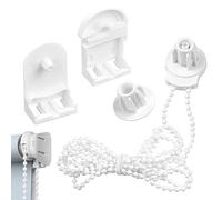 Raccords de Stores enrouleurs 4 pièces Supports de Rechange pour Stores enrouleurs en Plastique 25 mm avec kit Rechange chaîne perlée pour tringles à Rideaux fenêtres..