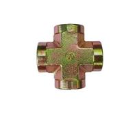 Raccords de transition hydrauliques Té coudé 1/8"-1" BSP | Filetage femelle multidirectionnel direct for tubes d'huile(BSP 4,1/2")