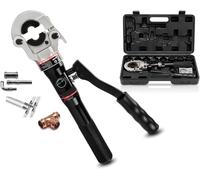 Raccords De Tube en Cuivre Outil De Sertissage De Tuyau Hydraulique Pex Presse De Plomberie Sertisseuses Pince à Presser pour Tuyau en Plastique en Aluminium De Type Rond, M12/15/18/22/28mm