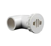 Raccords de tuyau d'alimentation et de vidange d'eau, coude à 90 degrés/joint de trop-plein droit en PVC blanc, 20-50 mm, 1 pièce(Orange,20mm)