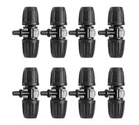 Raccords de tuyau d'arrosage, 25 pièces, taille 8/11, joint capillaire noir à trois voies pour système