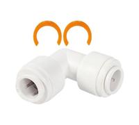 Raccords de tuyau d'égout pour camping-car - Connecteur de vidange de 1,27 cm, joint de tuyau d'eau universel, adaptateur en PVC de 12 mm, raccord d'épaisseur de paroi à insertion droite, fixation
