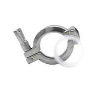 Raccords de tuyauterie à bride à double broche Tri Clamp SS304, diamètre extérieur 50,5 64 77,5 91 119 mm, 1,5" 2" 3" 4"(2.5inch x K77.5)