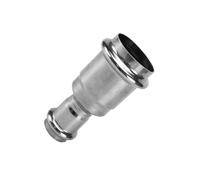 Raccords de tuyauterie à double serrage direct à paroi mince en acier inoxydable 304, diamètre différent, joint de tuyau d'eau à diamètre variable sans soudure, 20-50,8 mm(Inside diameter 32MM*16MM)