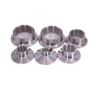 Raccords de tuyaux 1 pièce courte 1/4", 3/8", 1/2", 3/4", 1",25",5", BSPT femelle, 2", raccord tuyau à triple serrage, en acier inoxydable 304(K50.5MM-1")