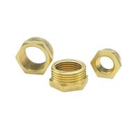 Raccords de tuyaux, 10 pièces, réducteurs à douille hexagonale en laiton, raccords filetés 1/8, 1/4, 3/8, 1/2, 3/4 F vers M, cuivre, eau, gaz(45691)