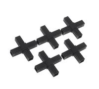 Raccords de tuyaux carrés croisés, 20MM, 2/3/4 ou 5 voies, 5 pièces | Code d'angle de tuyau 20x20 hexagonal à travers des raccords en plastique(06 5pcs)