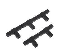 Raccords de tuyaux carrés croisés, 20MM, 2/3/4 ou 5 voies, 5 pièces | Code d'angle de tuyau 20x20 hexagonal à travers des raccords en plastique(04 5pcs)